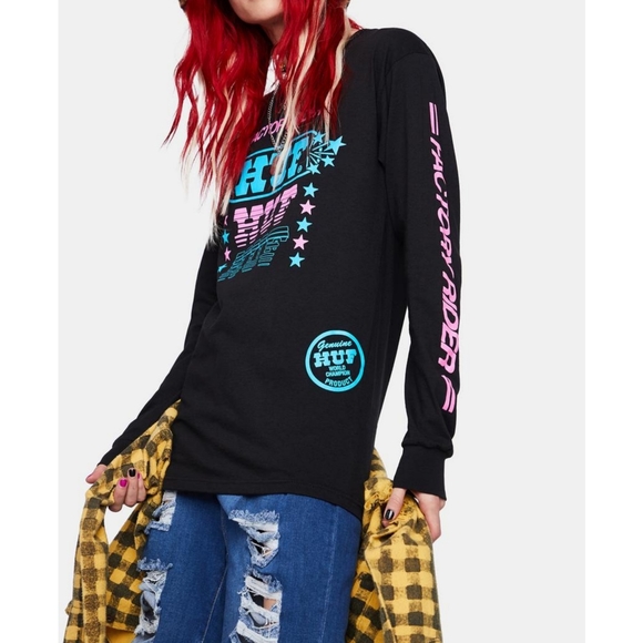 HUF Factory Rider Long Sleeved Graphic Tee - Picture 3 of 7